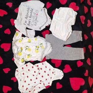 0-3mo Lot Onesies and Bottoms